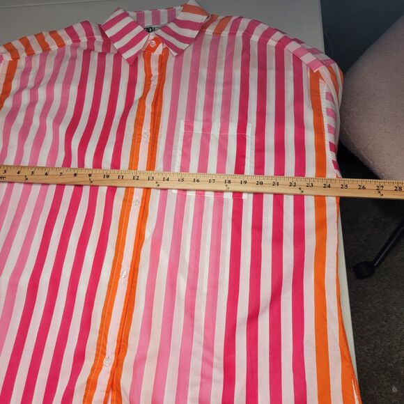 Beach Riot Top Size L  Alexa Sunset Stripes Cover Up Womens Large Button Up New - Picture 14 of 14